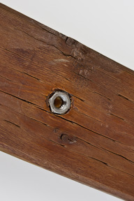 Wooden glass holder - bottom view