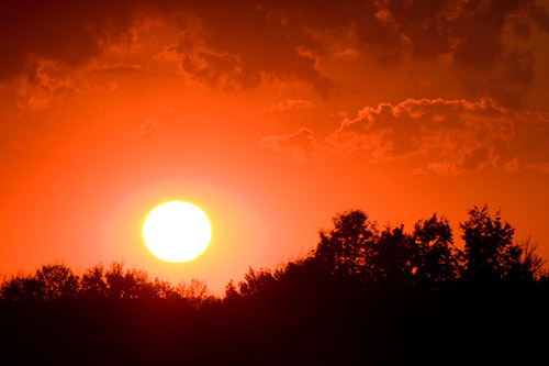 telephoto sunset photography